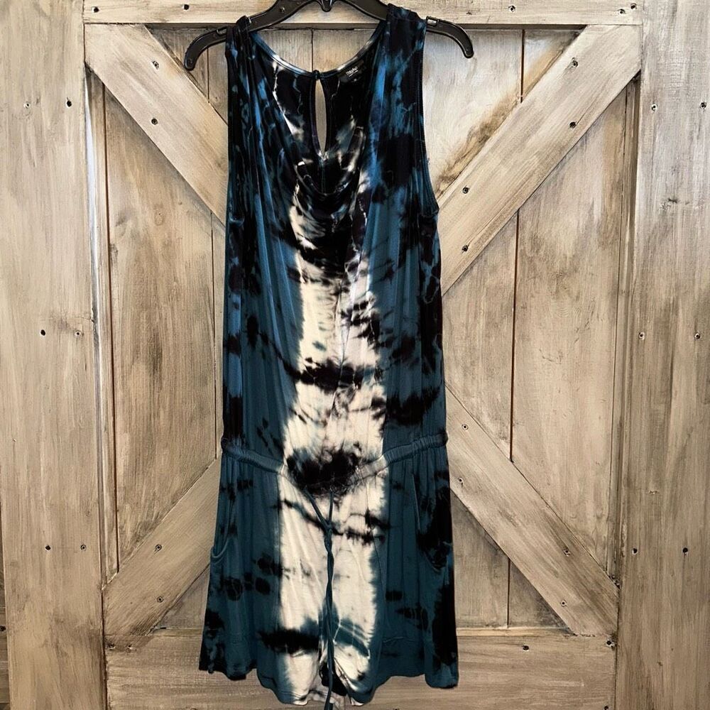 Mossimo tie dye drape neck romper Target